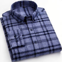 Nikolas - Elegantes Herrenshirt mit Karomuster – Dunkelgrau