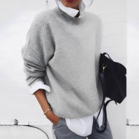 Zinnia - Ein bequemer und lässiger Damenpullover – Grau