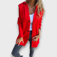 Lurea – Elegante Kapuzenjacke – Rot