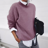 Zinnia - Ein bequemer und lässiger Damenpullover – Rosa