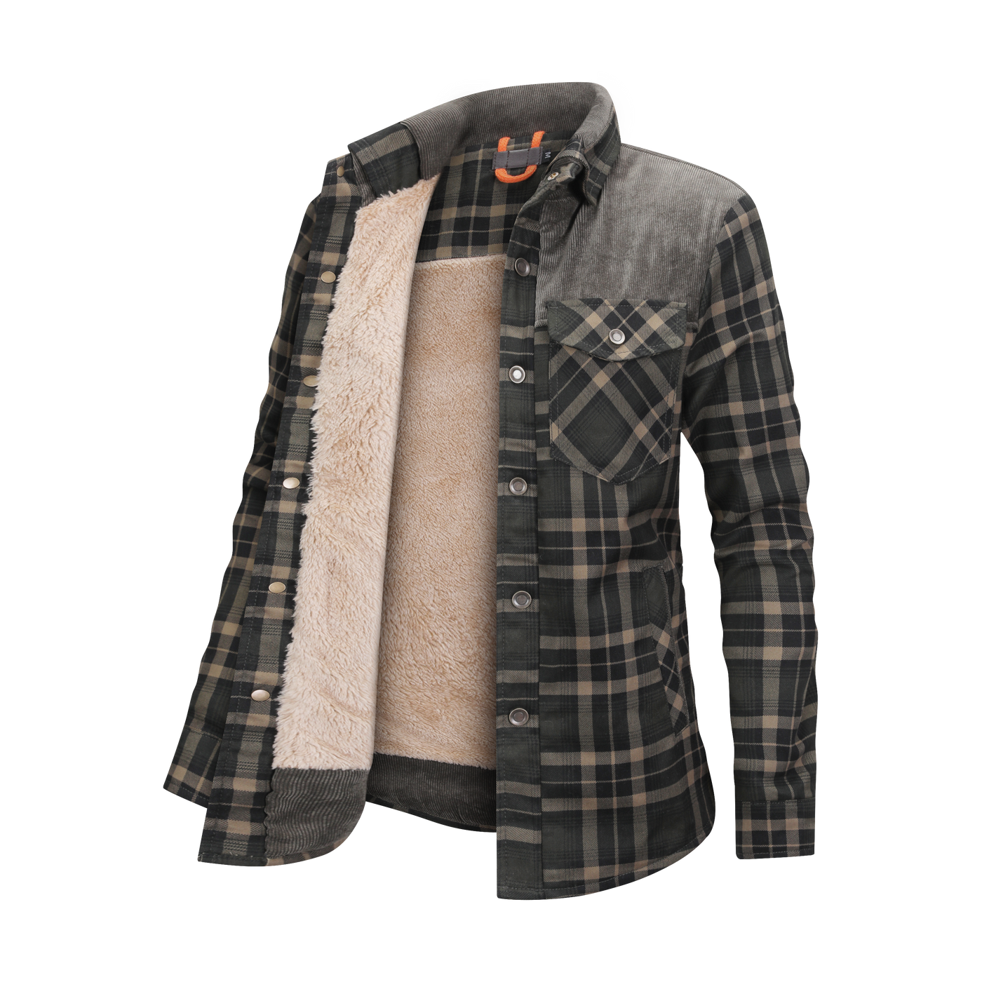 Mirandi | Karierte Knopfjacke mit Fleece-Innenseite für Damen