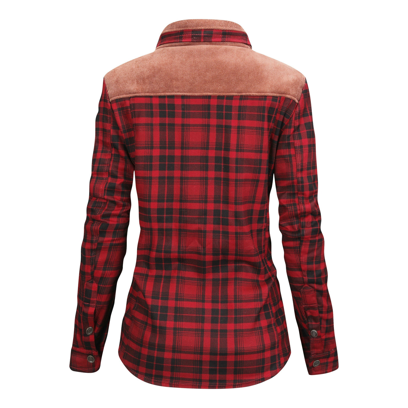 Mirandi | Karierte Knopfjacke mit Fleece-Innenseite für Damen