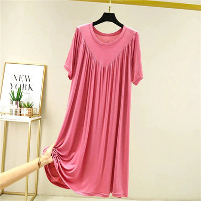 Irene Superweiches, lockeres Pyjama-Kleid