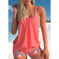 Heidi-Mode | Zweiteiliger Tankini-Badeanzug – Rot