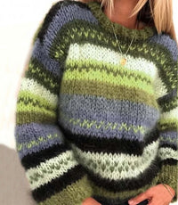 Delia™ - Warmer und Bequemer Strickpullover – Grün