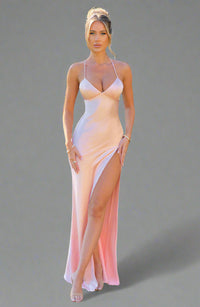 Sabine | Edles Seidenkleid – Rosa