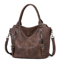 Isolde | Damen Hobo Bag Schultertasche – Kaffee