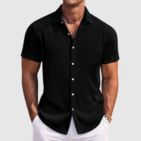 JOHNNY - GESTREIFTES SOMMERHEMD – Schwarz