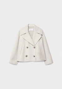 Lasitha | Kurze zweireihige Jacke – Beige