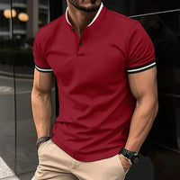 Jonas Stehkragen Polo Shirt – Rot