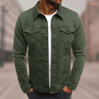 Christof™ - Exklusive Jeansjacke – Grün