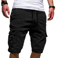 Jasper | Herren Cargo-Shorts mit Tunnelzug – Schwarz