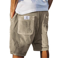 Jasper | Herren Cord Shorts mit elastischem Bund – Khaki