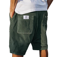 Jasper | Herren Cord Shorts mit elastischem Bund – Dunkelgrün