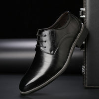 Victor | Herren Elegante Brogue Schnürschuhe – Schwarz