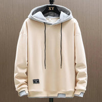 Jens | Herren Lässiger Zwei-Ton Hoodie – Beige