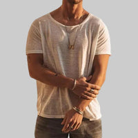 Jörg | Herren Basic T-Shirt aus reiner Baumwolle – Weiß