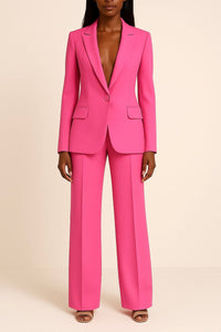 Johanna | Blazer-Hosen-Set im Business-Look – Rosa