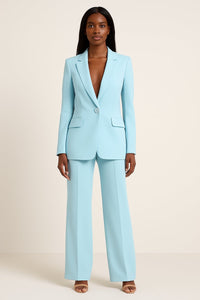 Johanna | Blazer-Hosen-Set im Business-Look – Türkis
