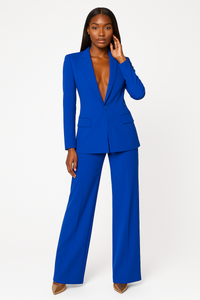 Johanna | Stilvolles Blazer-Hosen-Set – Königsblau
