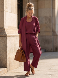 Johanna | Vielseitiges Dreiteiliges Set – Rot