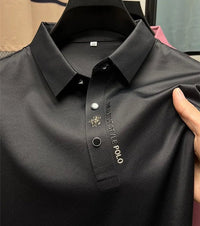 Jonas | Herren Atmungsaktives Komfort-Poloshirt – Schwarz