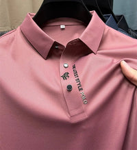 Jonas | Herren Atmungsaktives Komfort-Poloshirt – Rosa