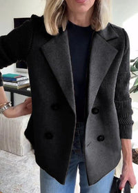 LIANE - ELEGANTER MANTEL – Schwarz