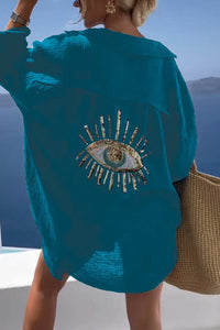 Heidi-Mode | Übergroßes Shirt Aus Baumwolle – Blau