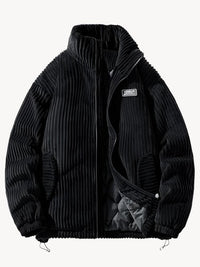 Adam | Stylische Cordjacke – Schwarz