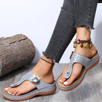 Lovely - Ledersandalen für Frauen – Grau