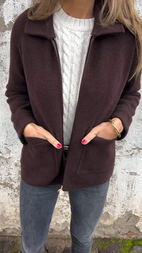 Poilisia | Elegante Strickjacke – Braun