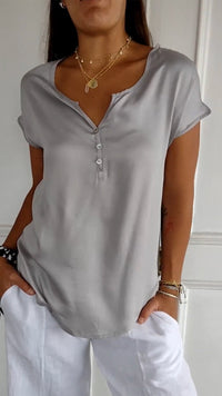 Theresana | Damen Komfortables Hemd – Grau