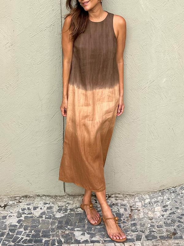 Lucinda - Stilvolles bedrucktes langes Kleid