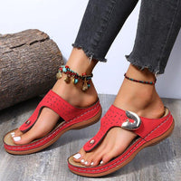 Lovely - Ledersandalen für Frauen – Rot