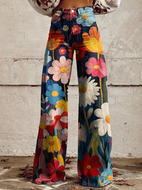 Jenny | Moderne elegante Hosen mit Blumendruck – Stil 1