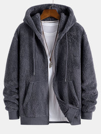 Raydel - Plüsch-Winterjacke für Herren – Grau