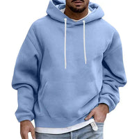 Moderne Streetwear Kapuzenpullover – Hellblau