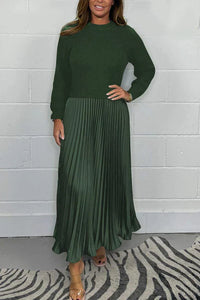 Claire | Elegantes 2-in-1 Pulli-Kleid – Grün
