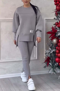 Lina™ | Oversize Damen-Trainingsanzug – Grau