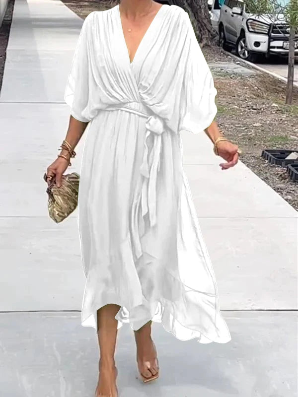 Tessa - Elegantes Kleid mit V-Ausschnitt