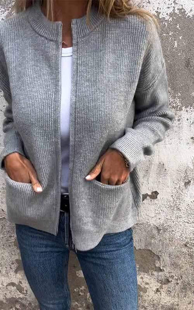 Laseina | Kuscheliger Zip-Pullover