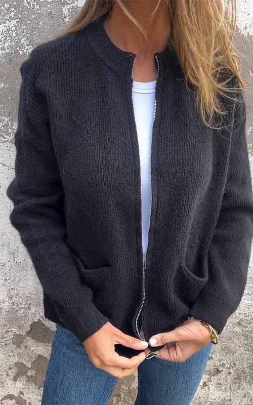 Laseina | Kuscheliger Zip-Pullover