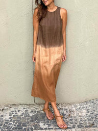 Mira™ | Stilvolles Print-Kleid – Braun (fast ausverkauft)