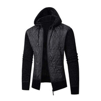 Herren Kapuzenjacke mit Reißverschlus – Schwarz