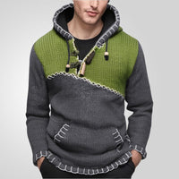 Olivanteia | Damen Kapuzenpullover mit einzigartigem Strickdesign – Grün