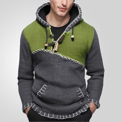 Olivanteia | Damen Kapuzenpullover mit einzigartigem Strickdesign