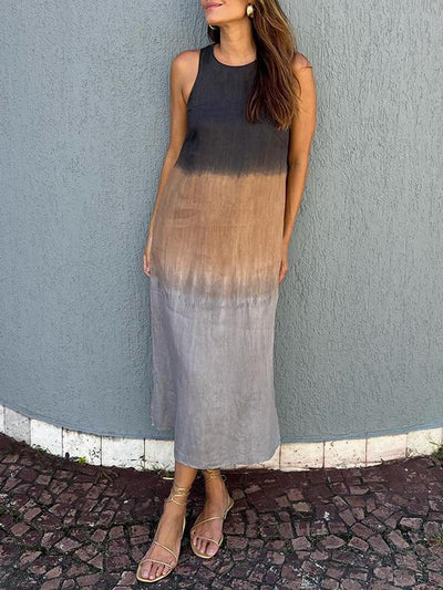 Lucinda - Stilvolles bedrucktes langes Kleid