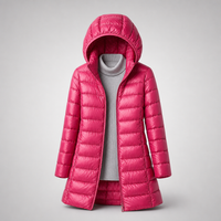 Julia | Damen Leichte Ultraleichte Daunenjacke – Rosa