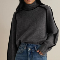 Clara | Damen Pullover zeitlos & stilvoll – Grau